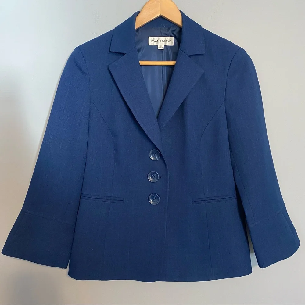 EVAN PICCONE blue blazer sz 6